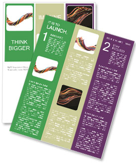 Isolated Multicolored Computer Cable On White Background For Electronics And Technology Use Newsletter Template