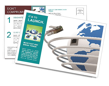 Enhancing Global Communication With 3D Imaging Technology. Postcard Template