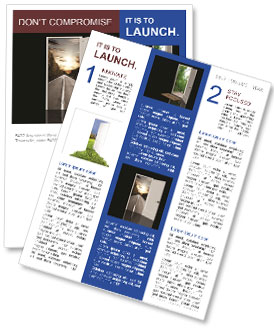 Real World: Opening The Door Newsletter Template