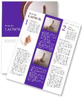 Touching Glass With Finger Newsletter Template