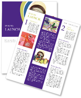 A basket filled with lots of different types of yarn Newsletter Template