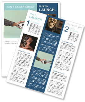 Photo Of Human-Robot Handshake Depicting Technological Advancements In Society Newsletter Template