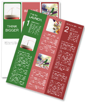 White Background With Orange Thread And Needle Newsletter Template