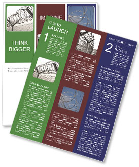 Barbed Wire Fence For Added Security And Protection Newsletter Template