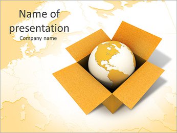 International Delivery Service PowerPoint Template