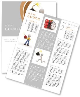 Man With Bomb Newsletter Template