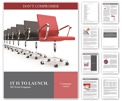 Chairs Line Word Template