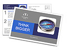 Compass Postcard Template