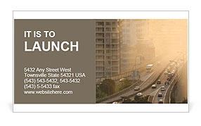 City Smog Business Card Template