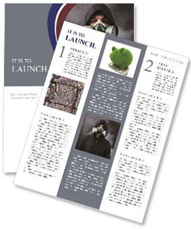 Gas Mask Newsletter Template