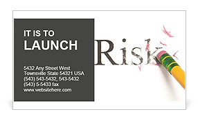 Reduce Risk Business Card Template
