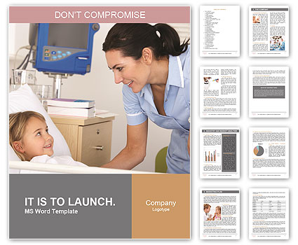 Girl At Hospital Word Template