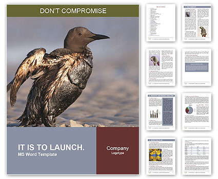 Grey Bird Word Template