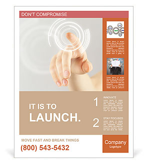 Virtual Button Poster Template