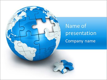 Map Puzzle PowerPoint Template