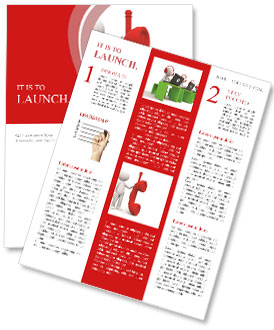 Red Phone Receiver Newsletter Template