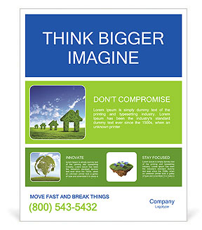 Eco House Poster Template