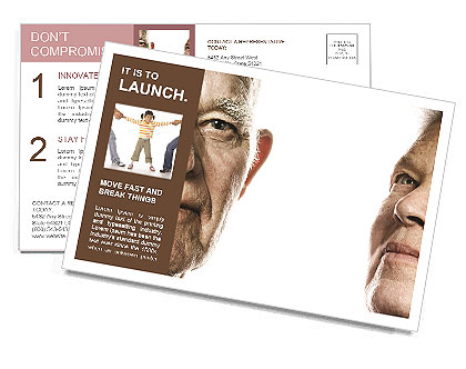 Generation Gap Postcard Template