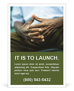 Male Hands Ad Template