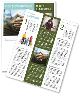 Male Hands Newsletter Template