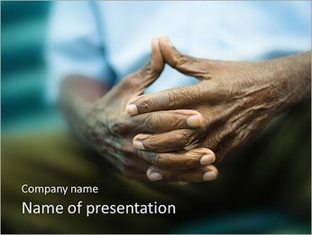Male Hands PowerPoint Template
