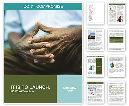 Male Hands Word Template