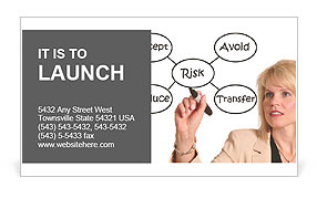 Deal With Risks Business Card Template