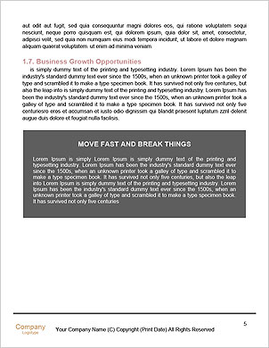 Deal With Risks Word Template - Page 5