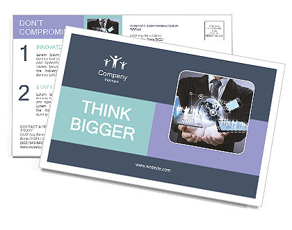 New Computer Devices Postcard Template