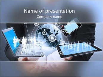 New Computer Devices PowerPoint Template