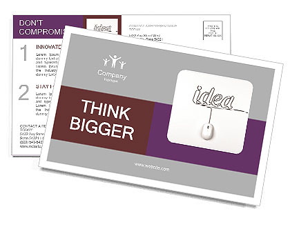 New Ideas Stock Postcard Template