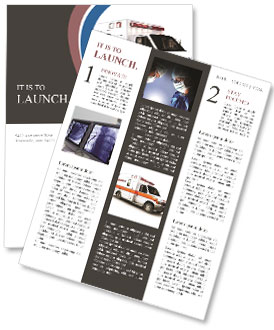 Ambulance Car Newsletter Template