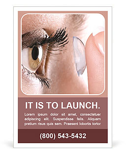 Contact Lenses Ad Template