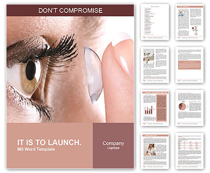 Contact Lenses Word Template