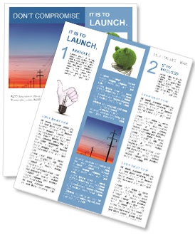 Electricity Wire Newsletter Template