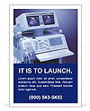 Dual Monitor Ultrasound Scanner - Latest Technology For Medical Imaging Ad Template