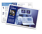 Dual Monitor Ultrasound Scanner - Latest Technology For Medical Imaging Postcard Template