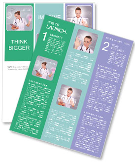 Collage Of A Young Nurse In White Uniform Using Virtual Buttons With Stethoscope And Transparent Glasses Newsletter Template