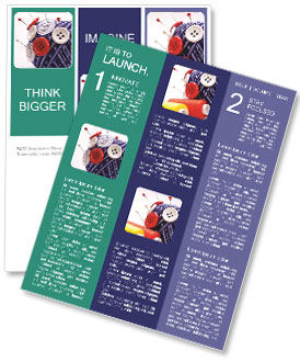 Handmade Wool Ball With Buttons: Red And White Pins Crafted For Diy Projects Newsletter Template