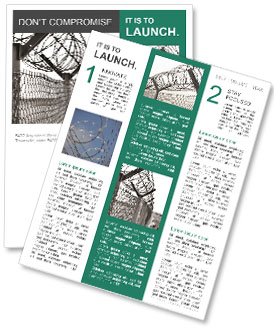 Fence in Prison Newsletter Template