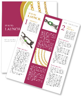 Golden Jewelry Newsletter Template