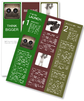 Retro Binoculars Newsletter Template