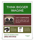 Retro Binoculars Poster Template