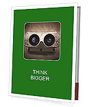 Retro Binoculars Presentation Folder