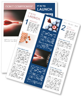 Darts Shooting Newsletter Template