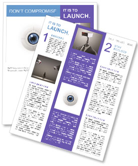 Blue Optic Eye Newsletter Template