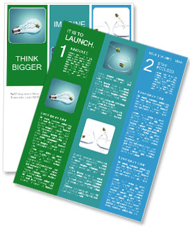 Fish Inside Light Bulb Newsletter Template