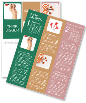 Red Darts Arrow Newsletter Template