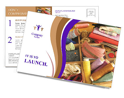 Tailor's Shop Postcard Template