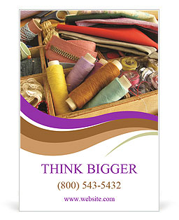 Buy Sewing Utensils Ad Template